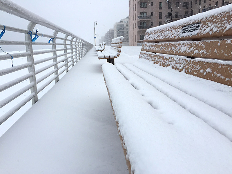 Boardwalk snow benchesIMG_1296