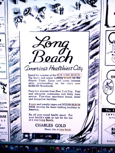 Long Beach ad 1937